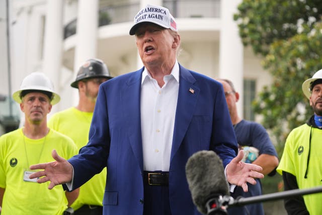 <p>U.S. President Donald Trump speaks to reporters on the South Lawn of the White House in Washington on Wednesday June 18 2025</p>