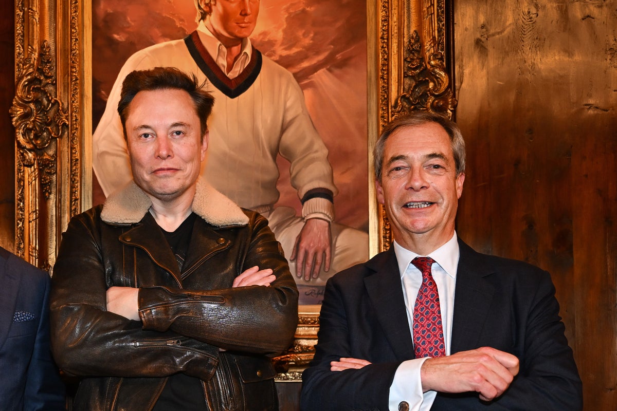 Elon Musk launches fresh attack on ‘weak’ Nigel Farage