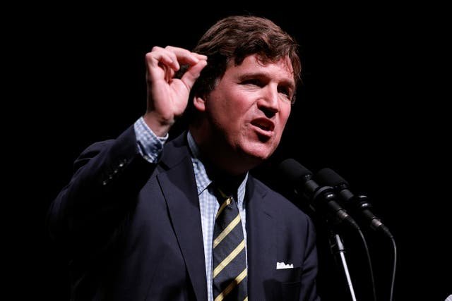 <p>Tucker Carlson has become the face of the conservative resistance to the Trump administration’s bombing of Iran</p>