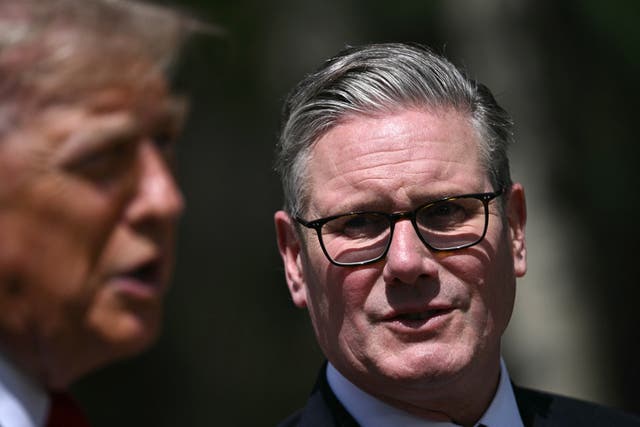 <p>Keir Starmer and Donald Trump at the G7 summit in Canada</p>