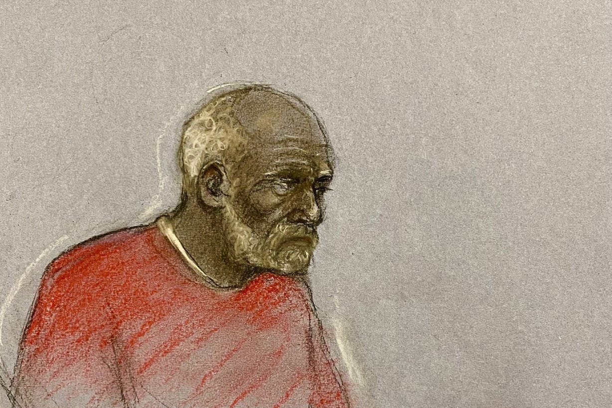 An artist’s impression of Ryland Headley who is accused of the rape and murder of Louisa Dunne in 1967 (Elizabeth Cook/PA)
