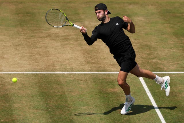 <p>Jacob Fearnley is through to his first ATP quarter-final at Queen’s</p>