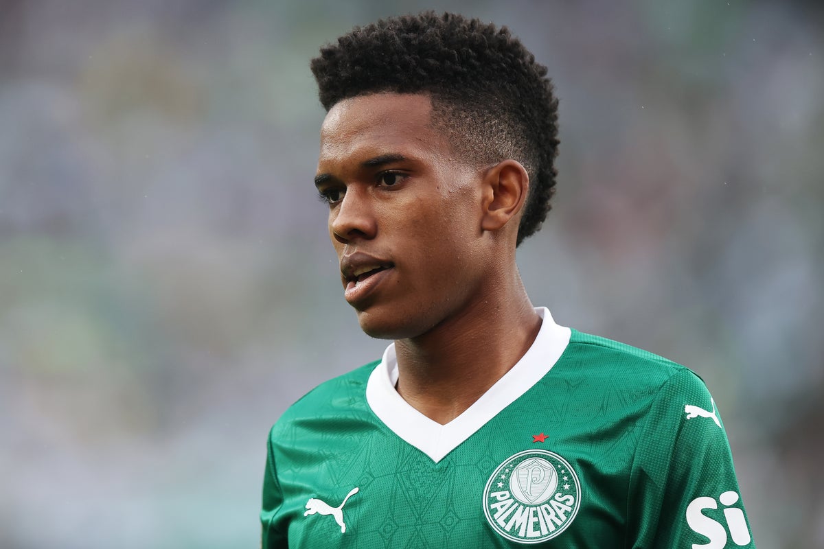 When does Estevao join Chelsea from Palmeiras?