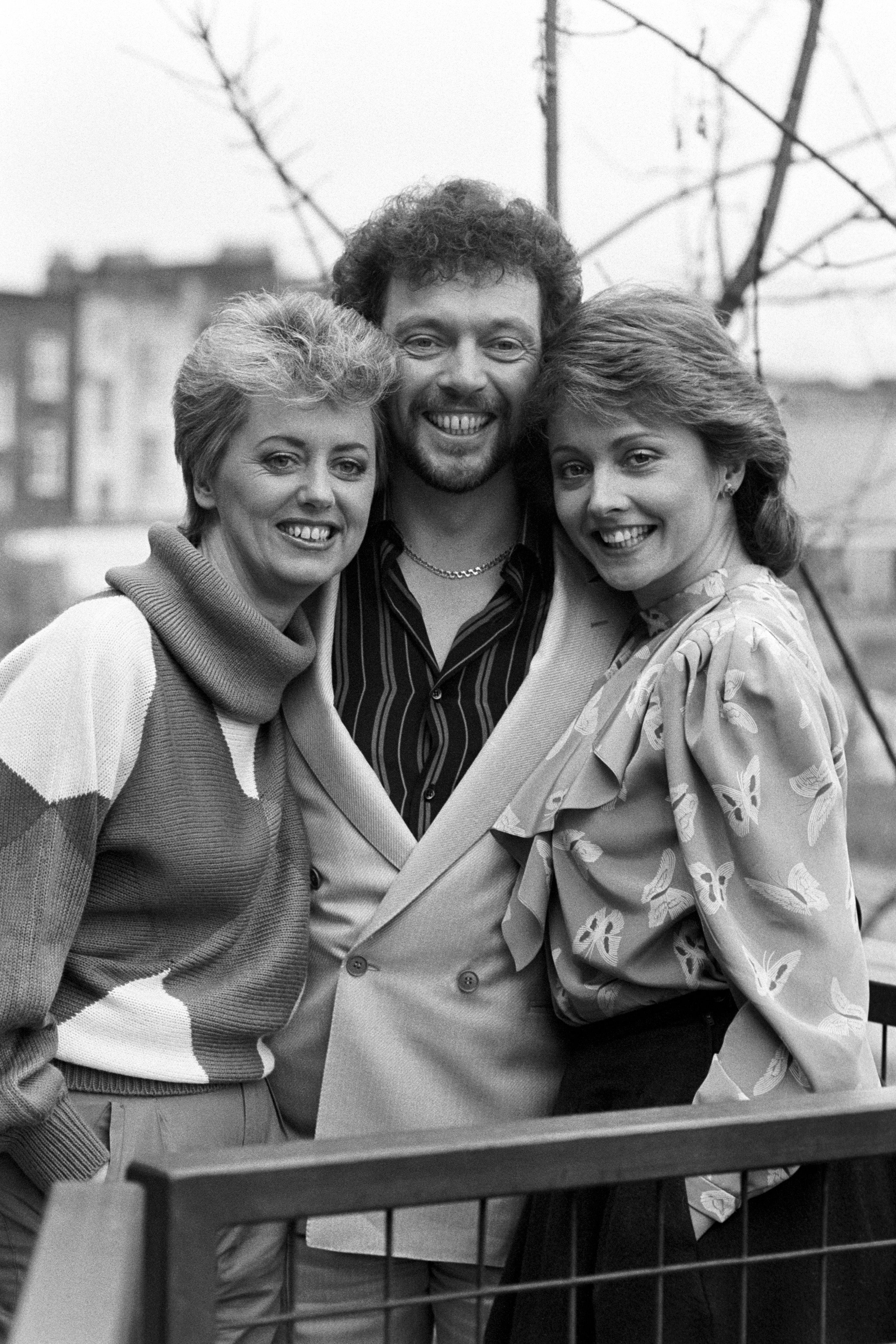 Wincey Willis with ‘Game for a Laugh’ presenterJeremy Beadler and TV-AM co-star Anne Diamond