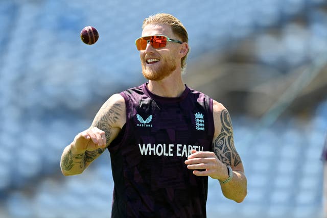 <p>England captain Ben Stokes during a nets session at Headingley</p>