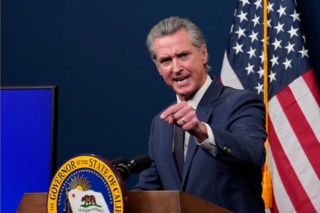 <p>Gavin Newsom is considered by many to be a Democratic frontrunner for the 2028 presidential nomination. He is set to visit South Carolina next week. </p>