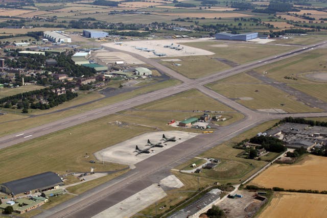 The incident took place at RAF Brize Norton in Oxfordshire (Alamy/PA)