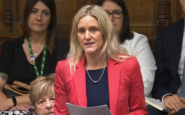 <p>Kim Leadbeater MP in the Commons on Friday at the third reading of her assisted dying bill</p>