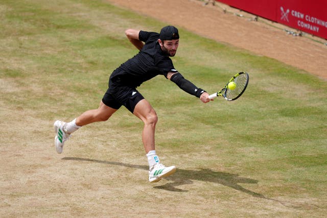 Jacob Fearnley lost at the last-eight stage (Ben Whitley/PA)