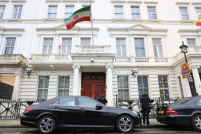 The incident occurred outside the Iranian Embassy in Knightsbridge (Aaron Chown/PA Archive)