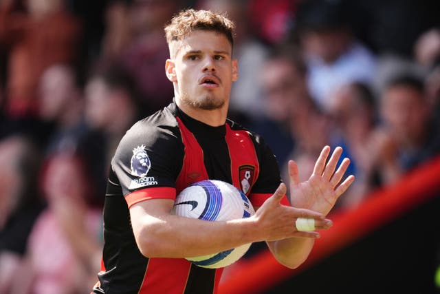 <p>Liverpool have agreed a fee for Bournemouth left-back Milos Kerkez (Adam Davy/PA)</p>