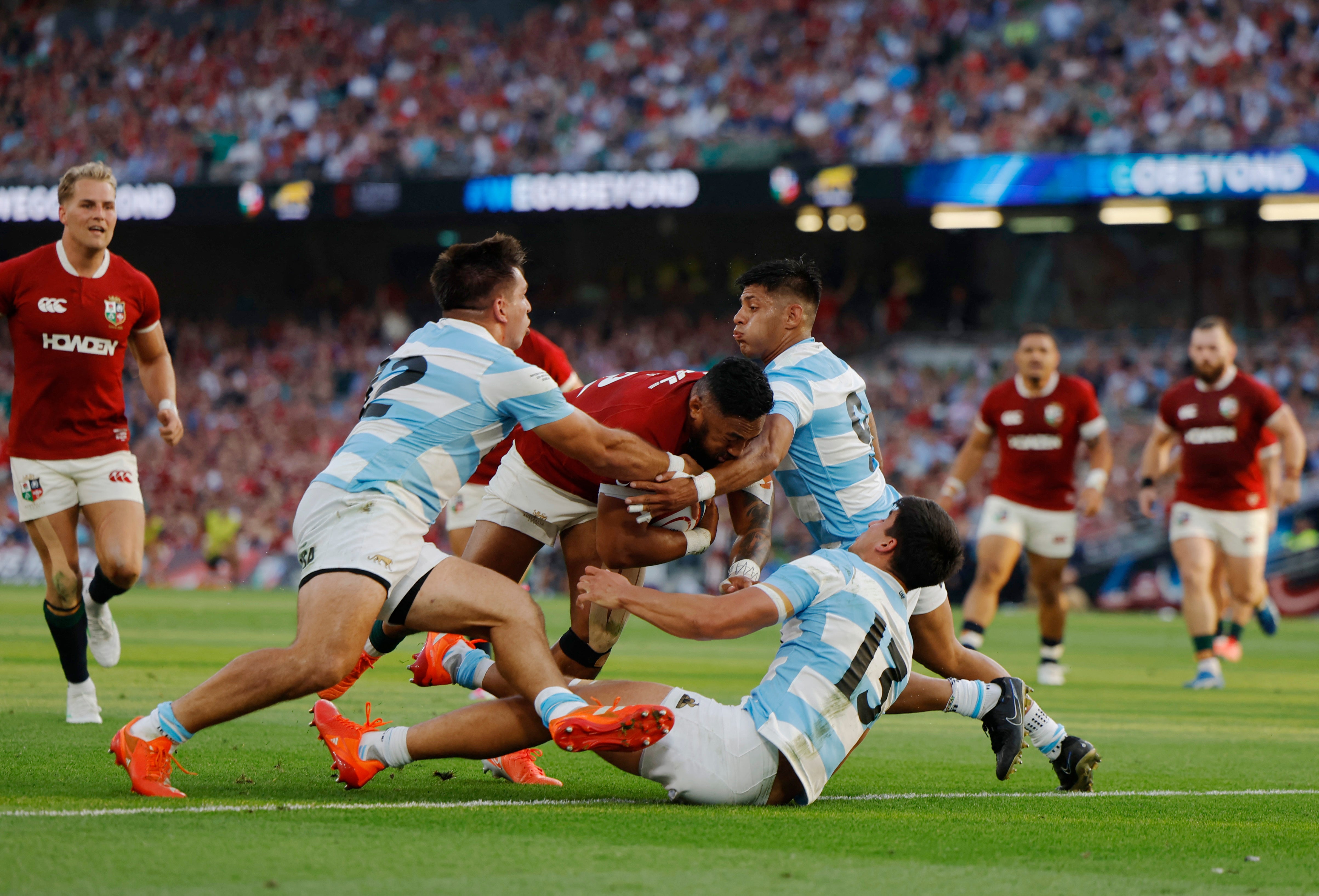 It was a highly physical contest in Dublin