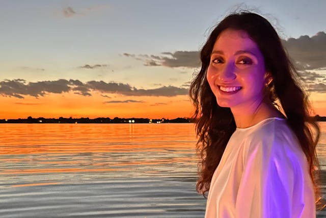 <p>Taahir Shaikh of Arlington says his wife, Ward Sakeik, was detained by ICE in February in St. Thomas</p>