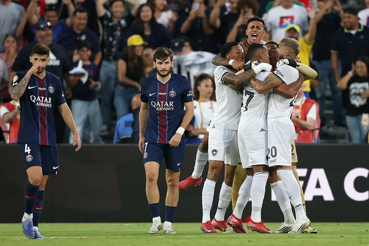 Unfancied Botafogo stun Champions League winners PSG at Club World Cup