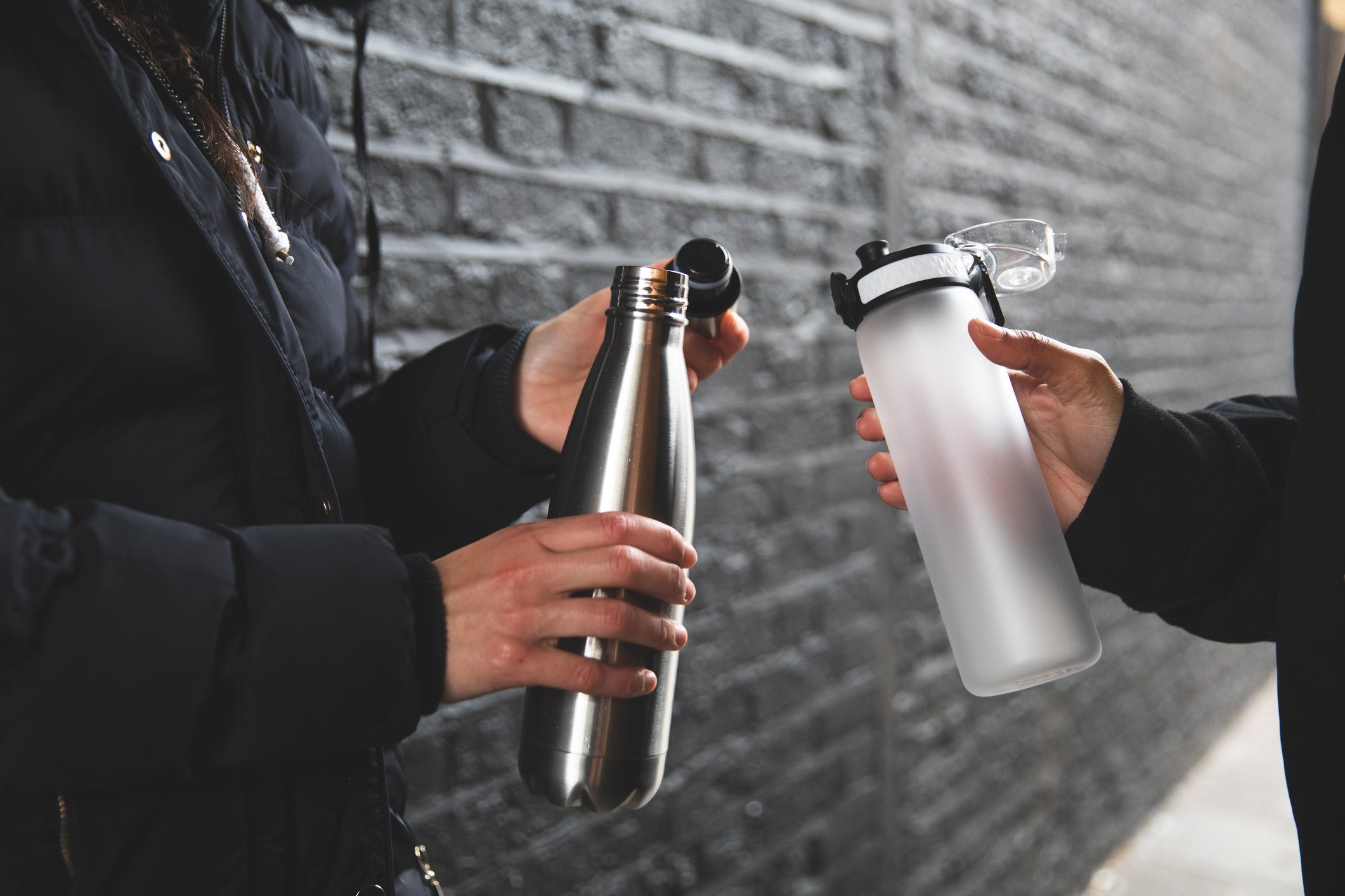 A stainless steel bottle might be a more hygienic choice