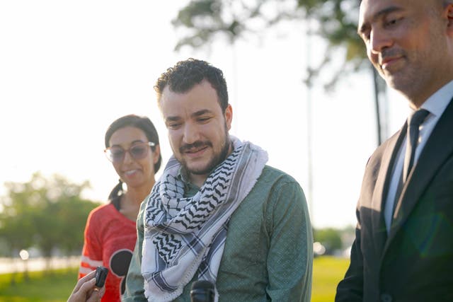 <p>A federal judge in New Jersey ordered Mahmoud Khalil released from ICE detention on bail on June 20 more than three months after his arrest for his pro-Palestinian activism. He walked out of the facility hours later</p>