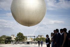Paris' iconic cauldron from the Olympic Games returns to light up summer nights