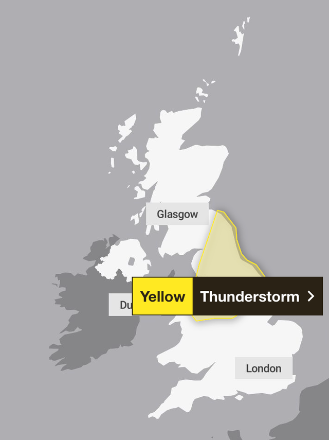 Met Office warns Britons tornado could hit as severe thunderstorms set ...