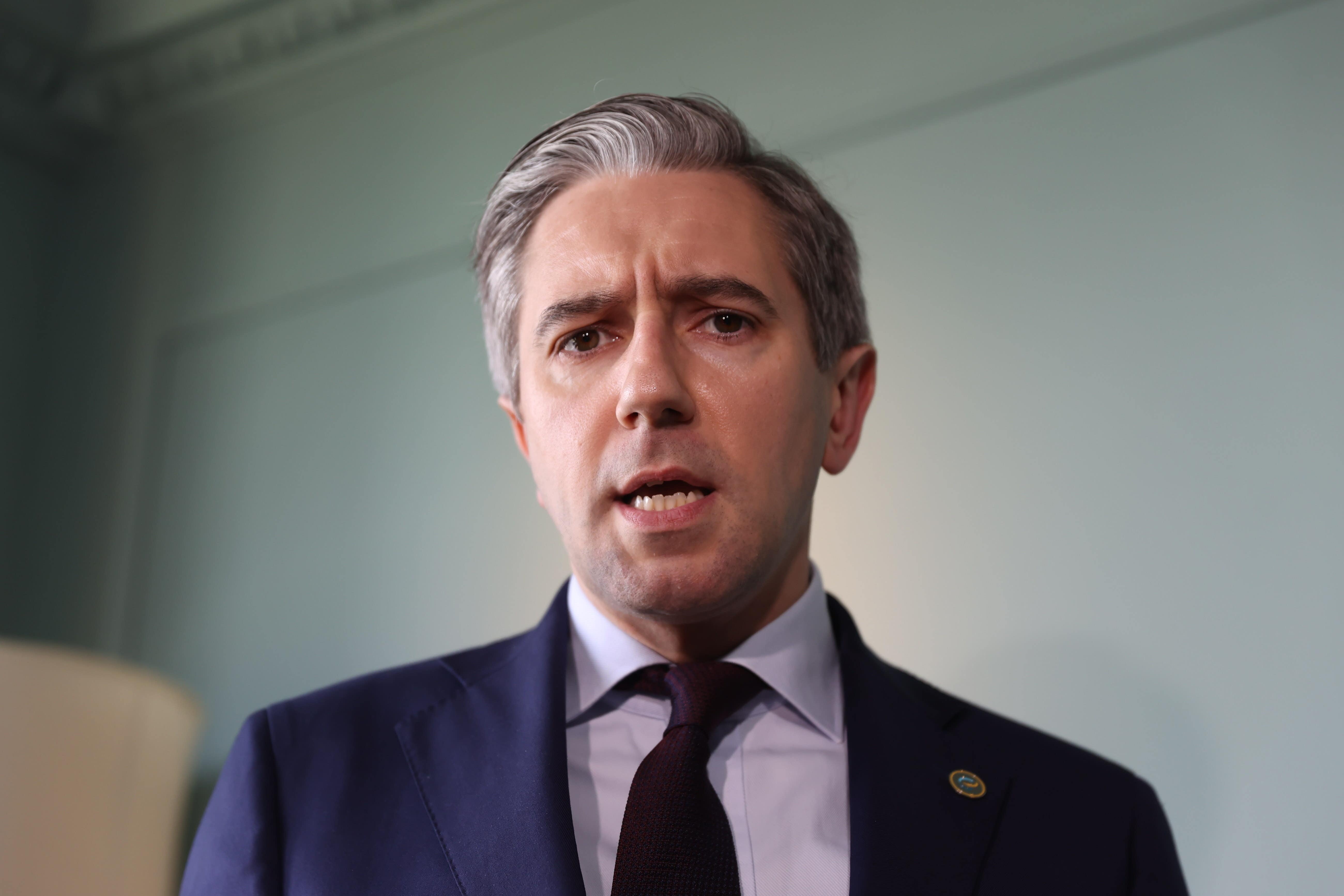Tanaiste Simon Harris said the international community were at risk of ‘losing all control’ of the conflict (PA)