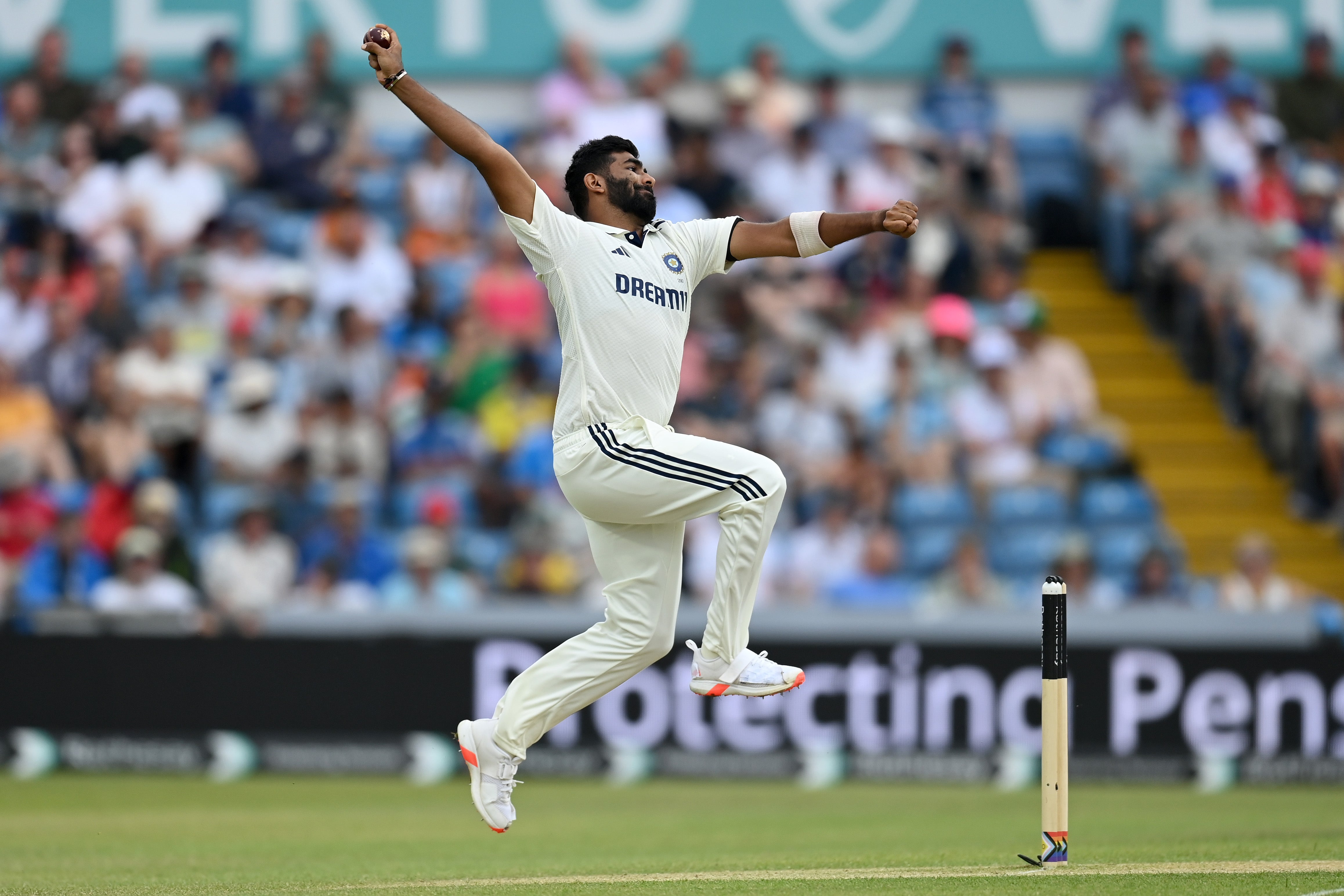 As expected Jasprit Bumrah was India's main threat and took 5-83