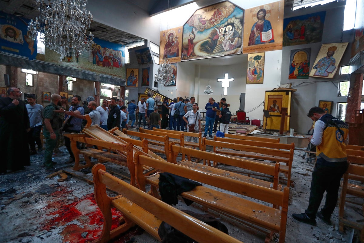 Mideast governments condemn suicide bombing of Syrian church as death toll rises to 25