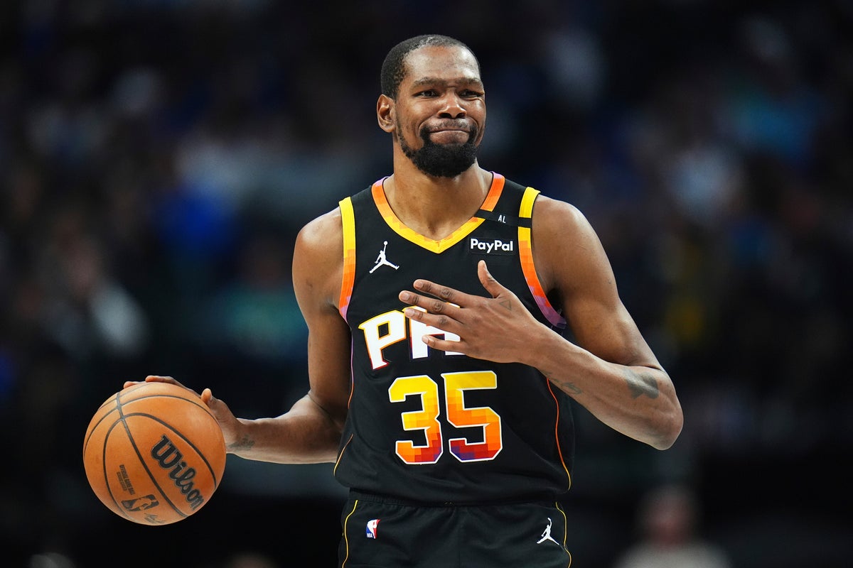 Kevin Durant is going from the Suns to the Rockets in a blockbuster trade, AP source says