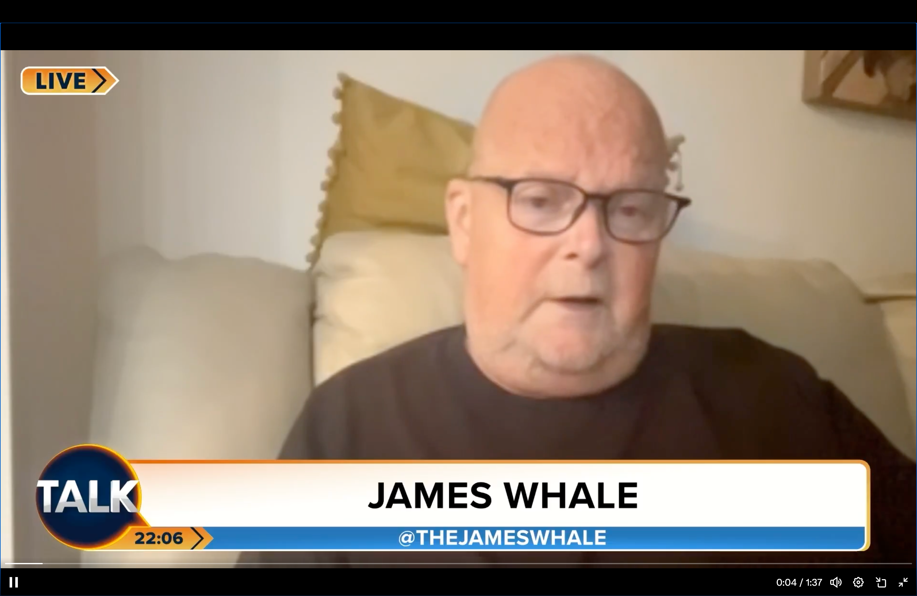 James Whale reveals he only has a ‘couple of weeks’ to live in devastating update 2 Whale revealed he spent a lot of time ‘crying’