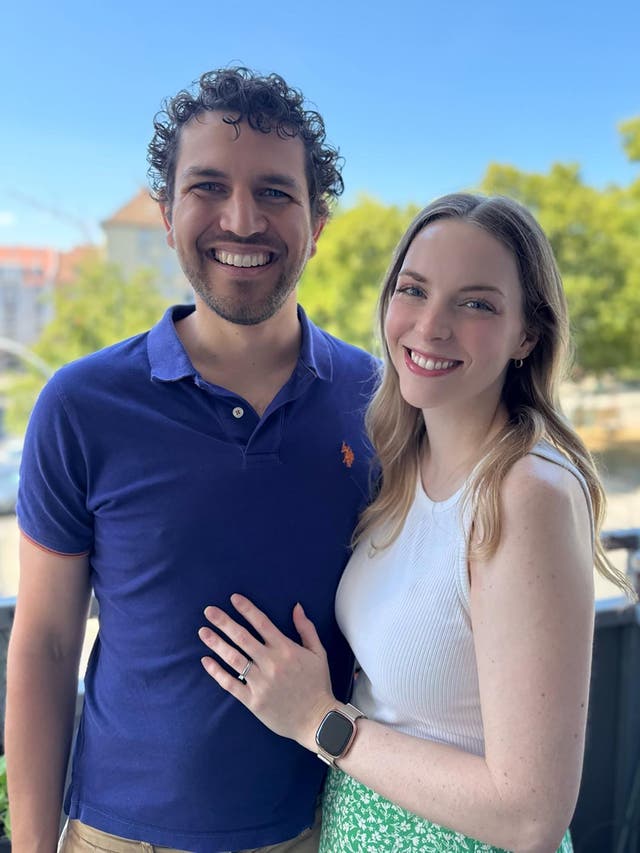 <p>David Todd with his wife Claire Todd. David is calling on the Government to reform the policy, including to scrap or lower the minimum income requirement for British citizens to bring their partners to the country, as ministers mull over updating the visa route.</p>