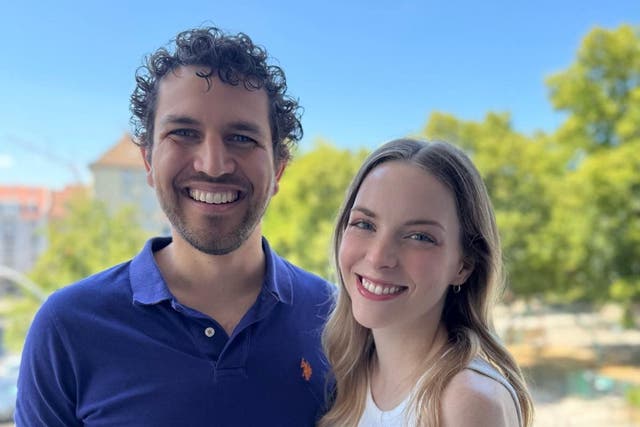 <p>David Todd and his wife Claire</p>