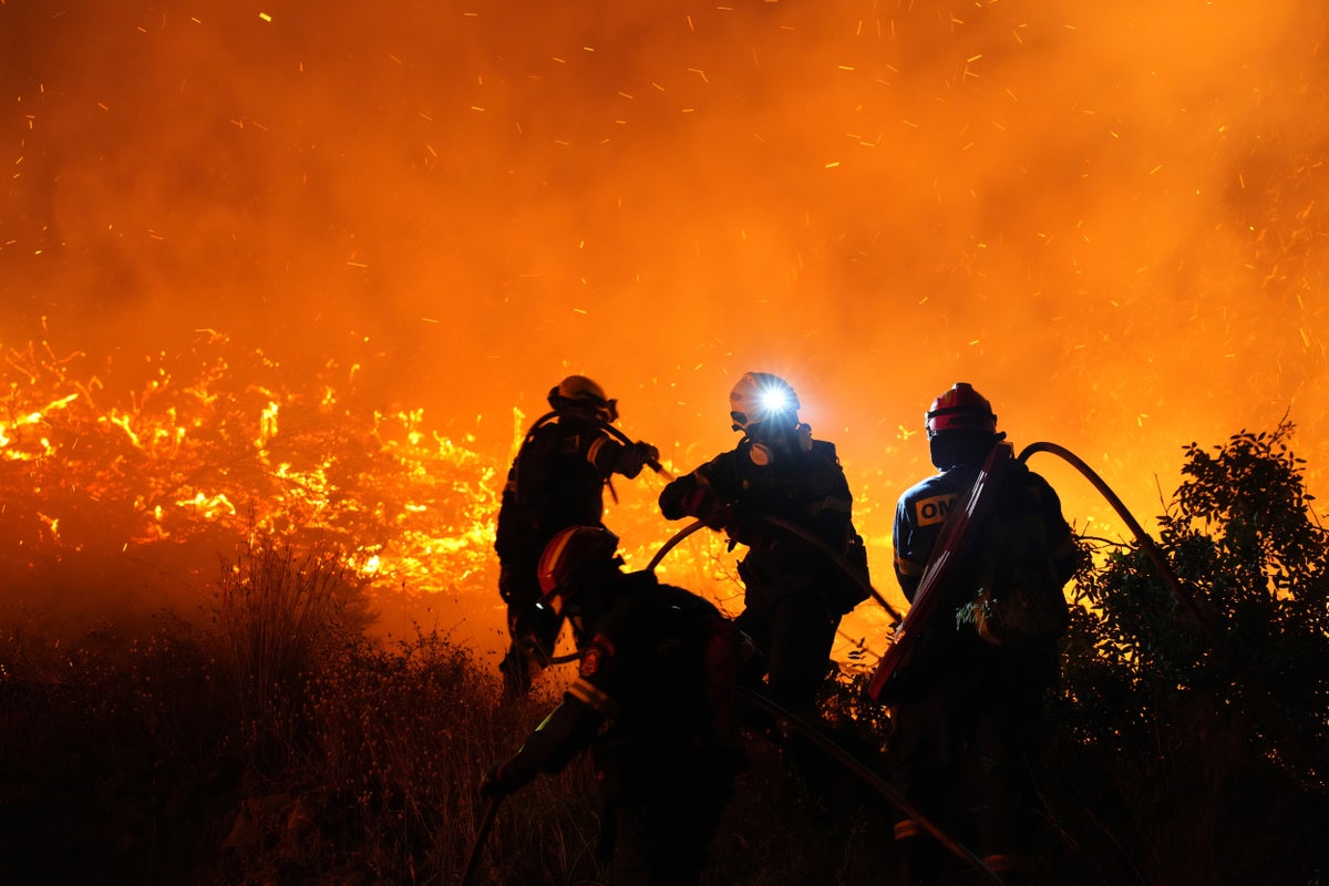 More evacuation orders issued as firefighters battle major wildfire on the Greek island of Chios
