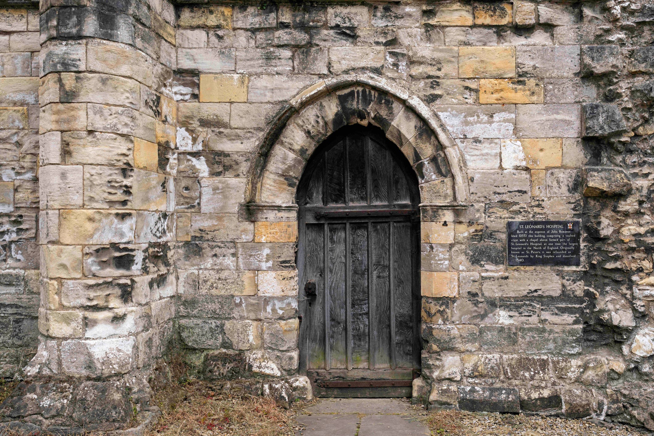 The discovery is part of St Leonard's Hospital, some of the remains of which can be seen as pictured near York’s Museum Gardens