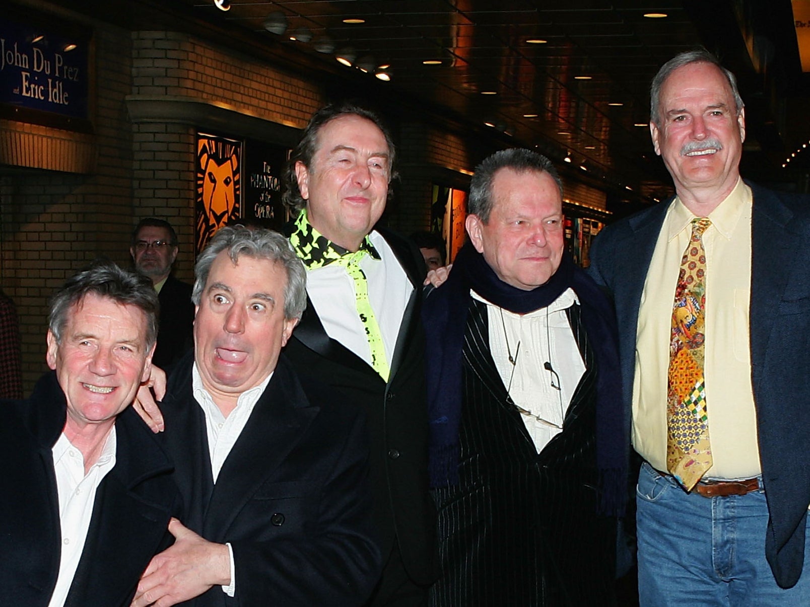 Miembros de Monty Python fotografiados juntos en 2005