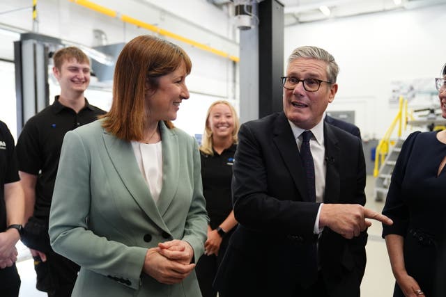 <p>Prime minister Keir Starmer and Rachel Reeves launch the government’s Industrial Strategy at Horiba Mira in Nuneaton</p>