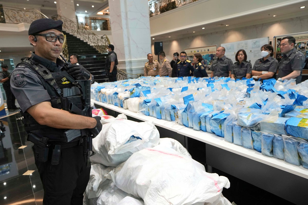 Thai authorities seize more than 2 tons of crystal methamphetamine worth over $90.8 million