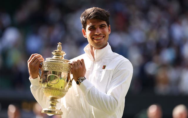 <p>Carlos Alcaraz is among the favourites to defend his Wimbledon title in 2205</p>