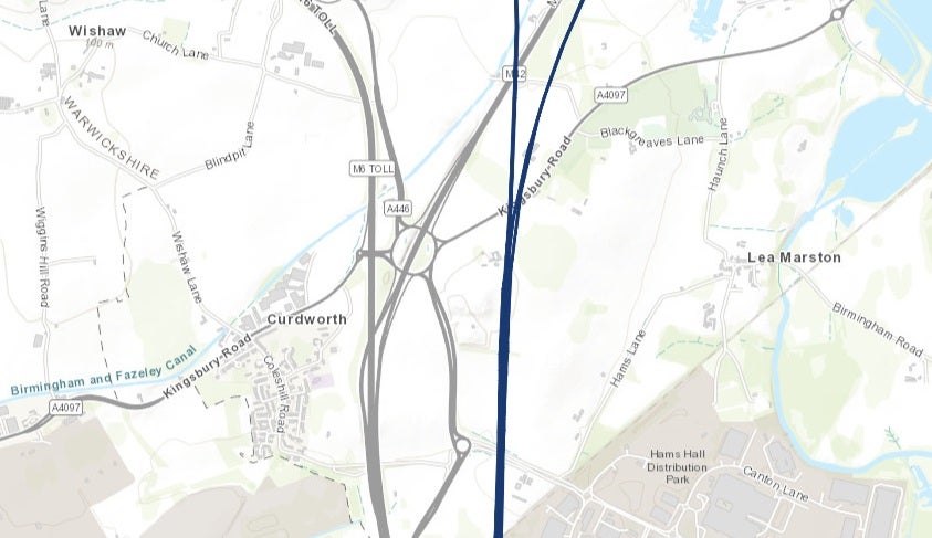 Lea Marston is just over a mile from the HS2 line, as it makes its way from Birmingham to Staffordshire. Mr Allman's house is located in Lea Marston