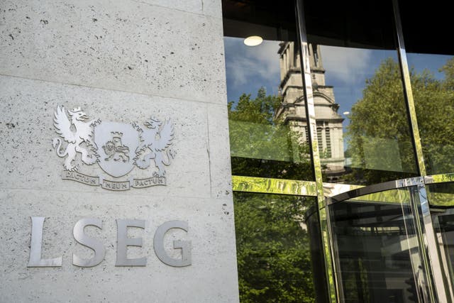 London’s FTSE closed down on Monday (PA)