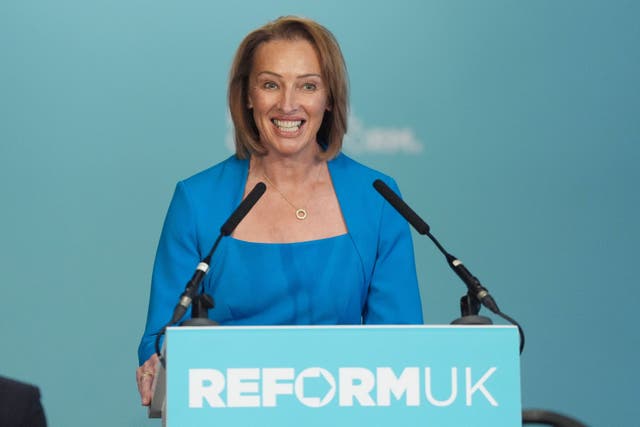 Reform UK MP Sarah Pochin (Ben Whitley/PA)