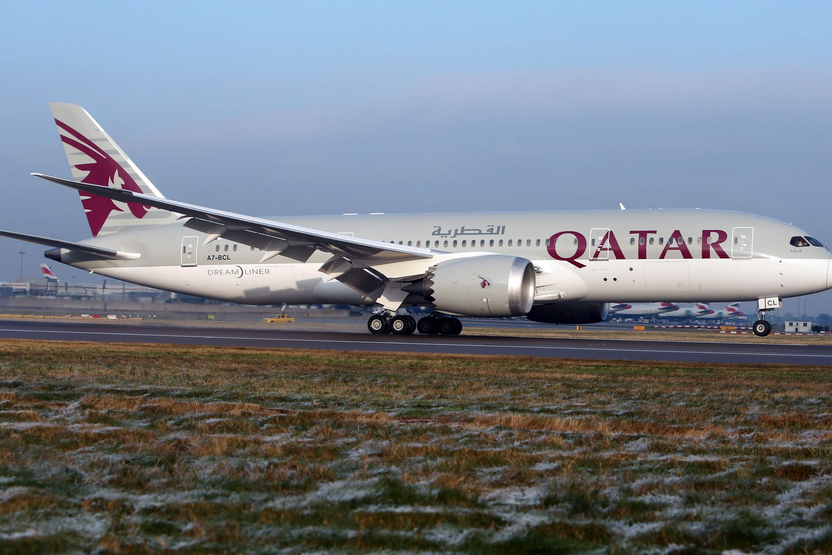 Qatar Airways announced flights are resuming after the state temporarily shut air space (Steve Parsons/PA)
