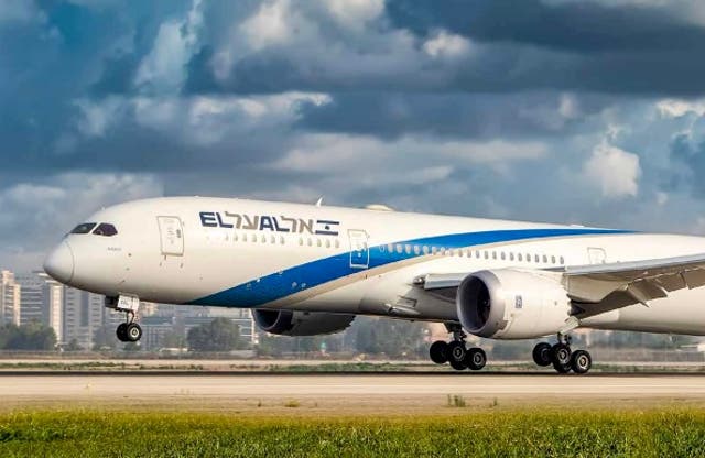 <p>Taking off: El Al has resumed flights from Ben Gurion International Airport outside Tel Aviv</p>