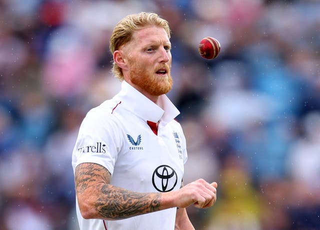 <p>Ben Stokes in action during England's first Test with India at Headingley</p>