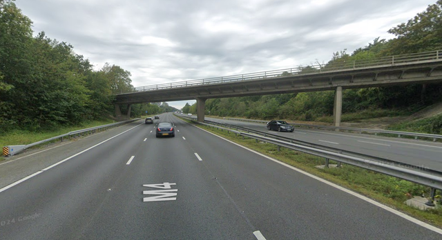 <p>The collision involving two vehicles took place just before 11:30pm on Sunday night between junctions 16 and 17 on the M4</p>