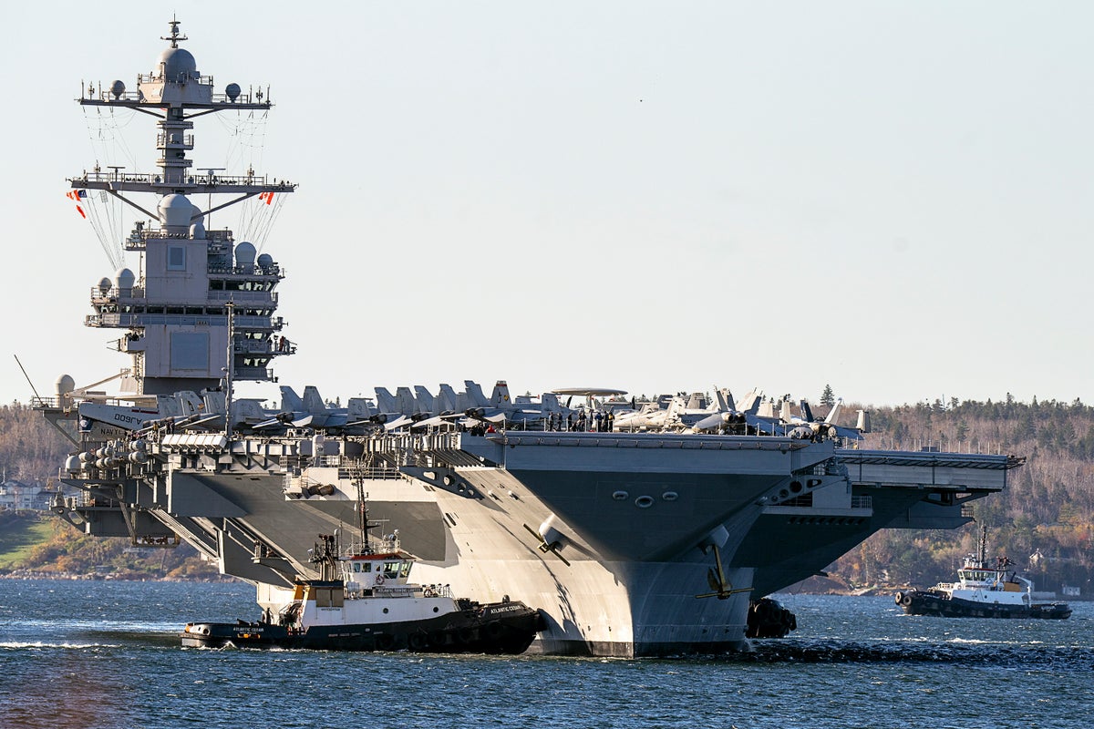 US carrier strike group will embark on scheduled deployment amid Middle East tensions