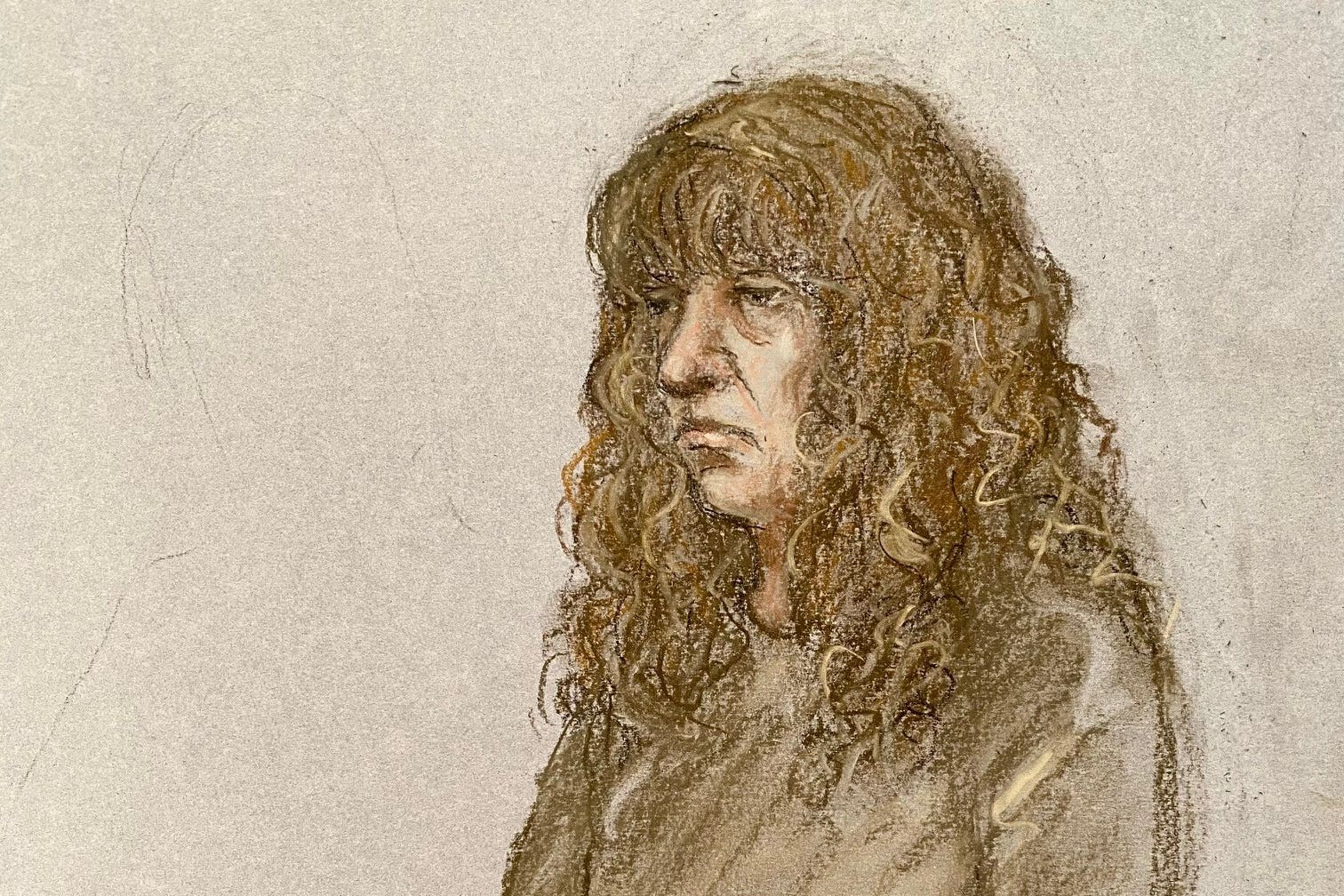 Court artist drawing of Nancy Pexton, 69, appearing at Highbury Magistrates’ Court, north London, charged with the murder of 69-year-old Jennifer Abbott (Elizabeth Cook/PA)