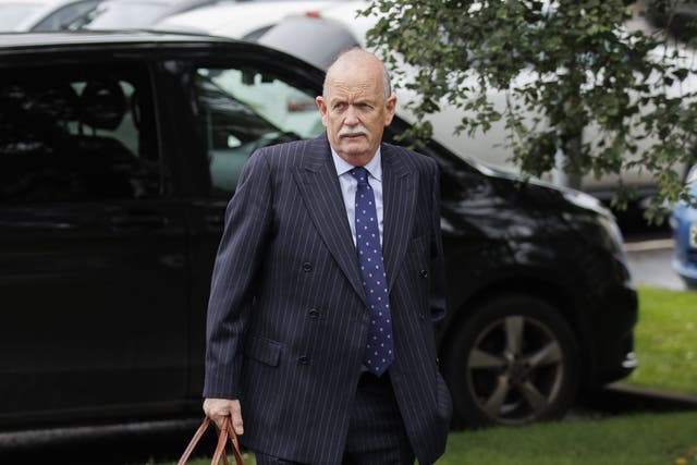 Alan Kane KC, arrives at the Silverbirch Hotel in Omagh for the Omagh Bombing Inquiry (Liam McBurney/PA)