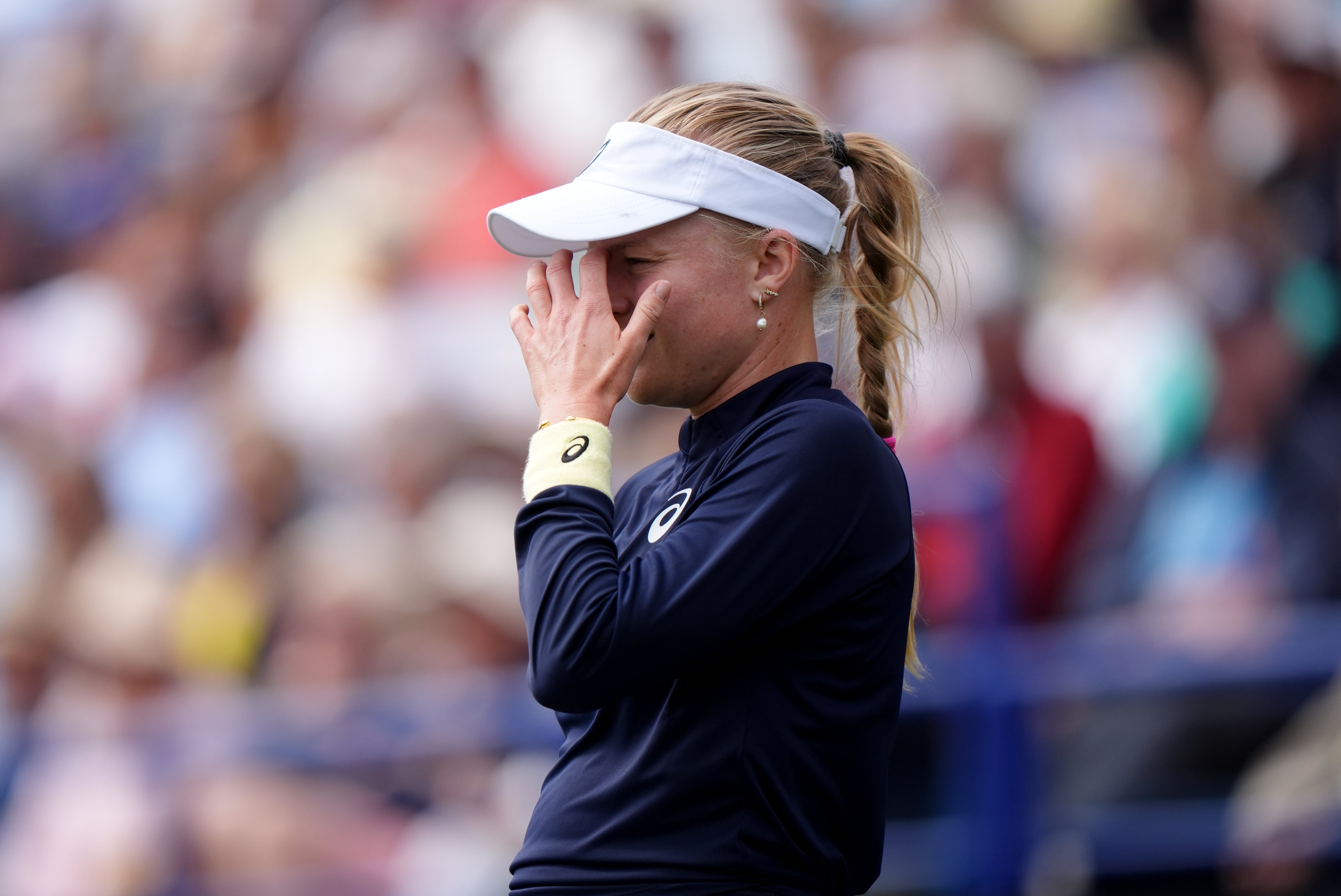 Harriet Dart could not convert two match points at Eastbourne