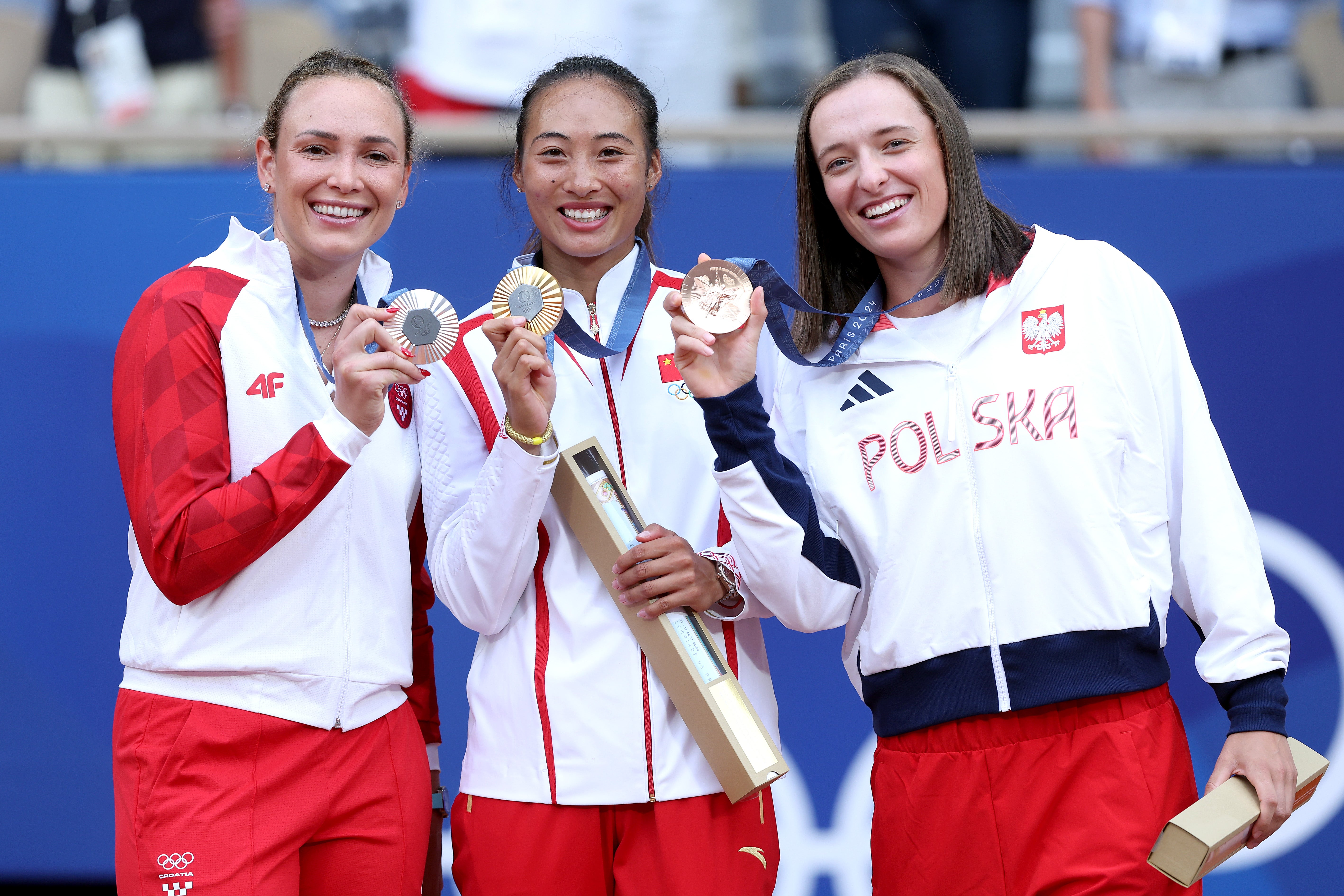 Vekic (left) won an impressive Olympic silver medal in Paris last summer