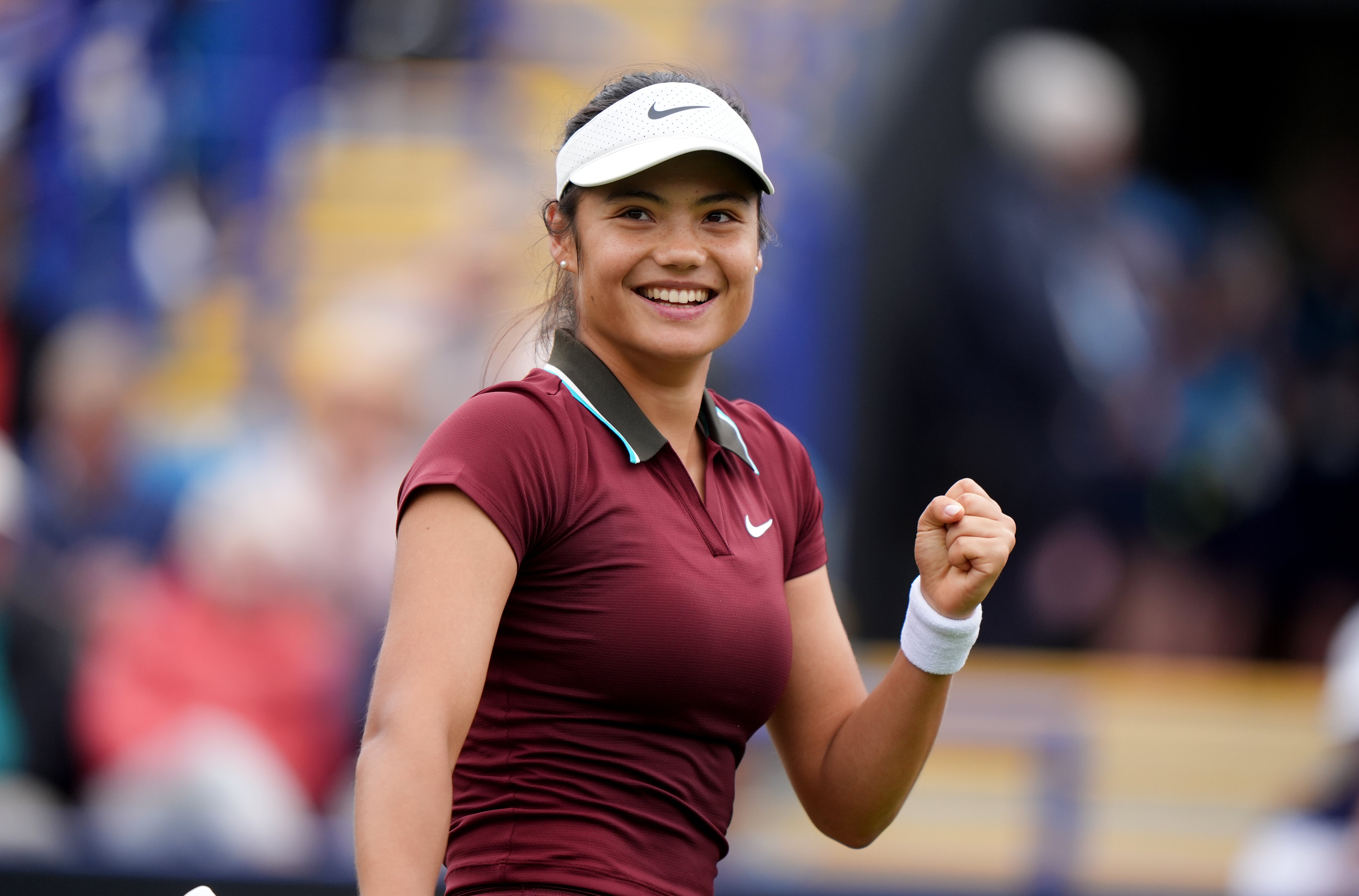 Raducanu came through in three sets at Eastbourne, her final tournament before Wimbledon
