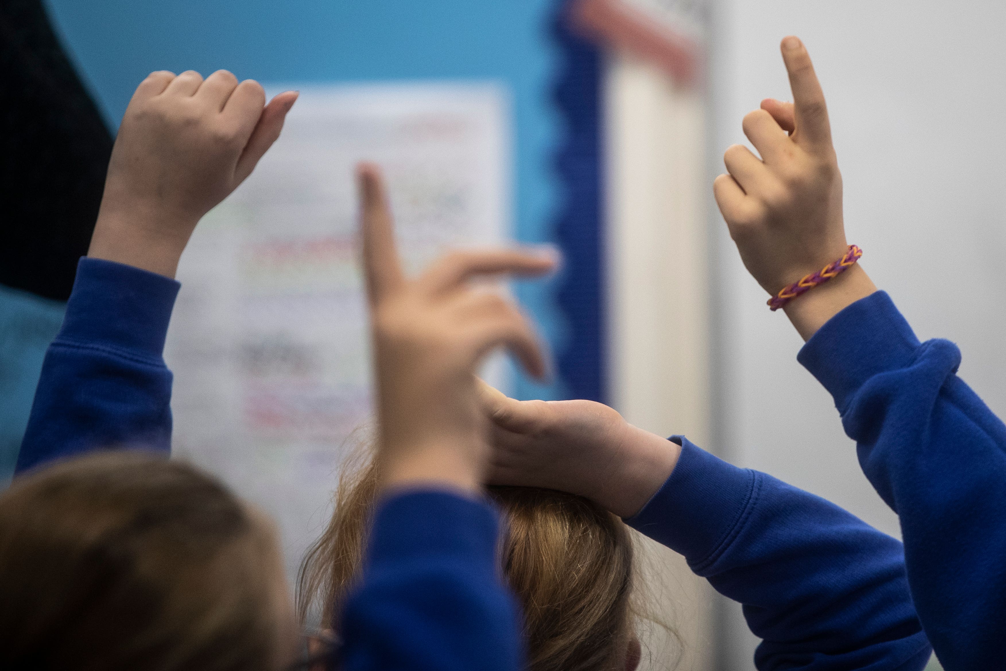 Figures from the Department for Education showed there were 611,000 unfilled primary school places for 2023-24, nearly a 6% rise on the year before (Danny Lawson/PA)