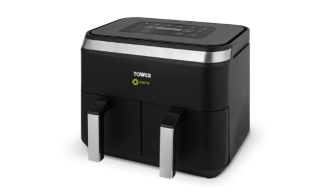 <p>The Tower 8Ltr Dual Basket Air Fryer being recalled by Lidl</p>